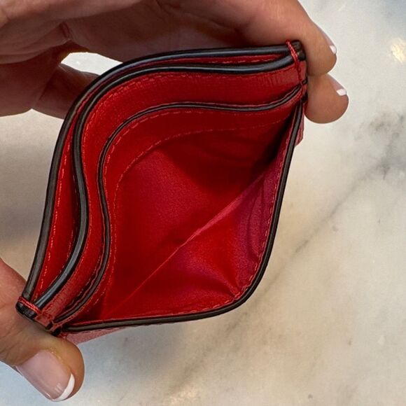 Coach Saffiano Leather Slim Card Holder - Picture 10 of 15